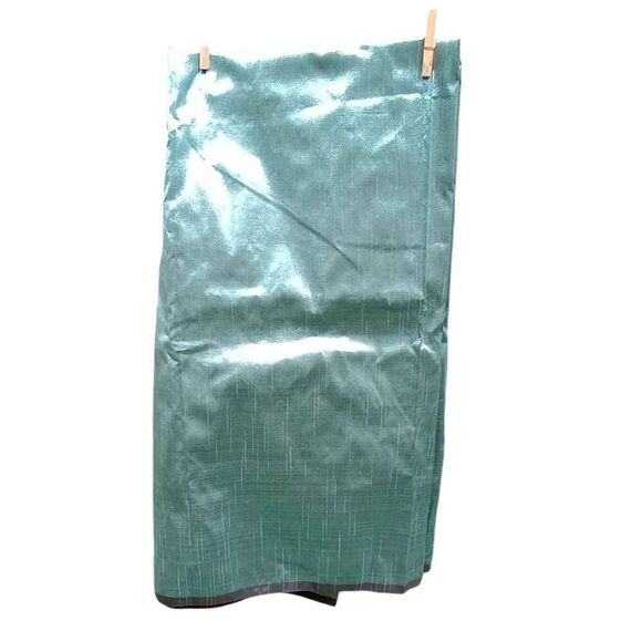 Teal, blue ,green shiny chiffon like fabric  over 1 yard - Picture 1 of 2
